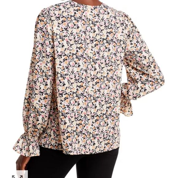 Status By Chenault woven floral print keyhole shirt - Picture 4 of 6